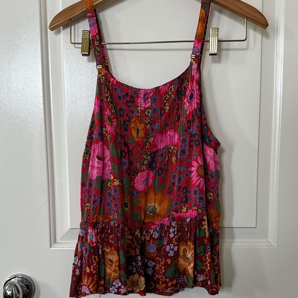 Free People x Spell & the Gypsy Pink and Red Floral Tank and Maxi Skirt Set - Picture 8 of 11